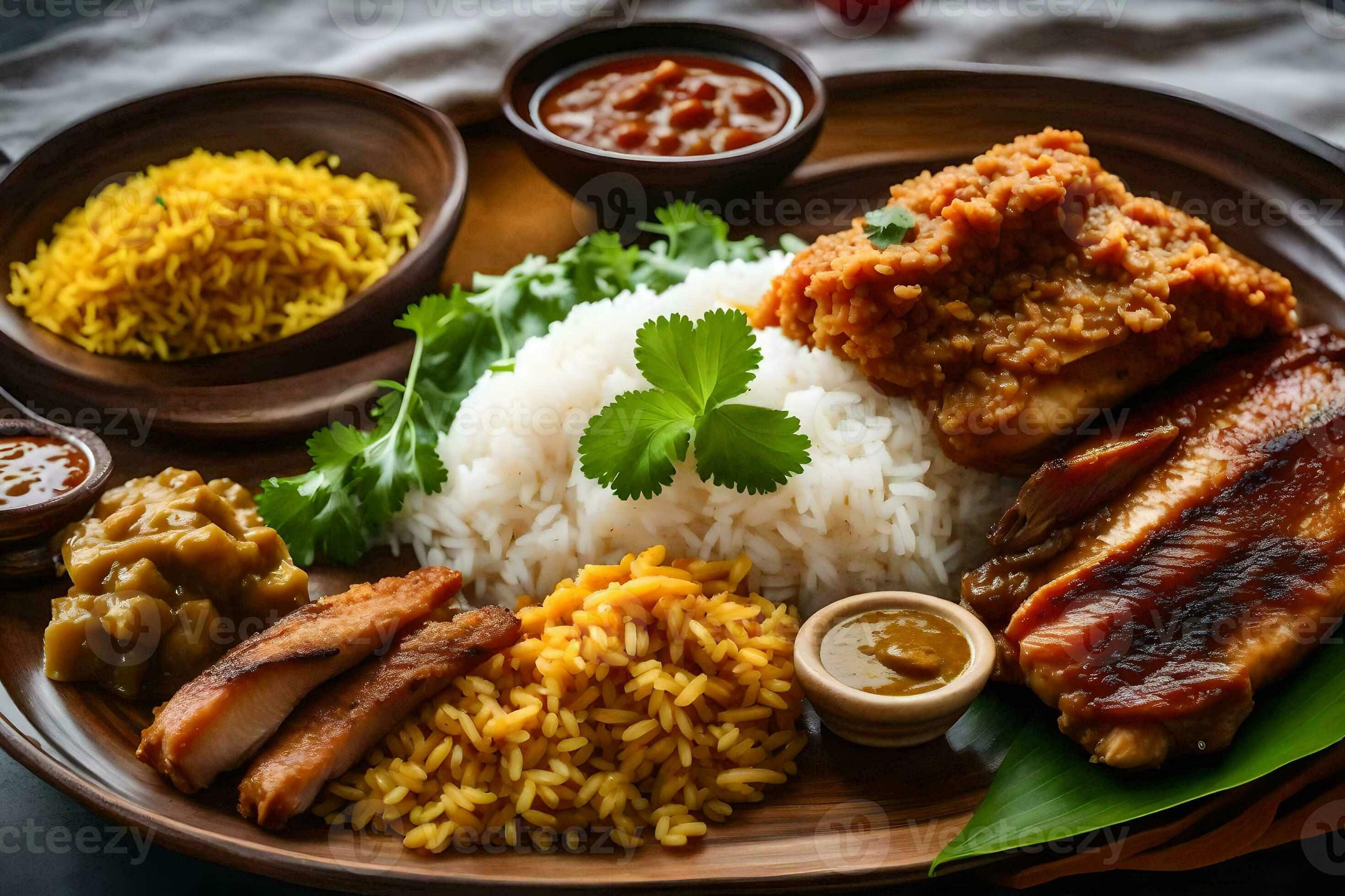 malaysian food is a popular dish in malaysia. AI-Generated 30137905