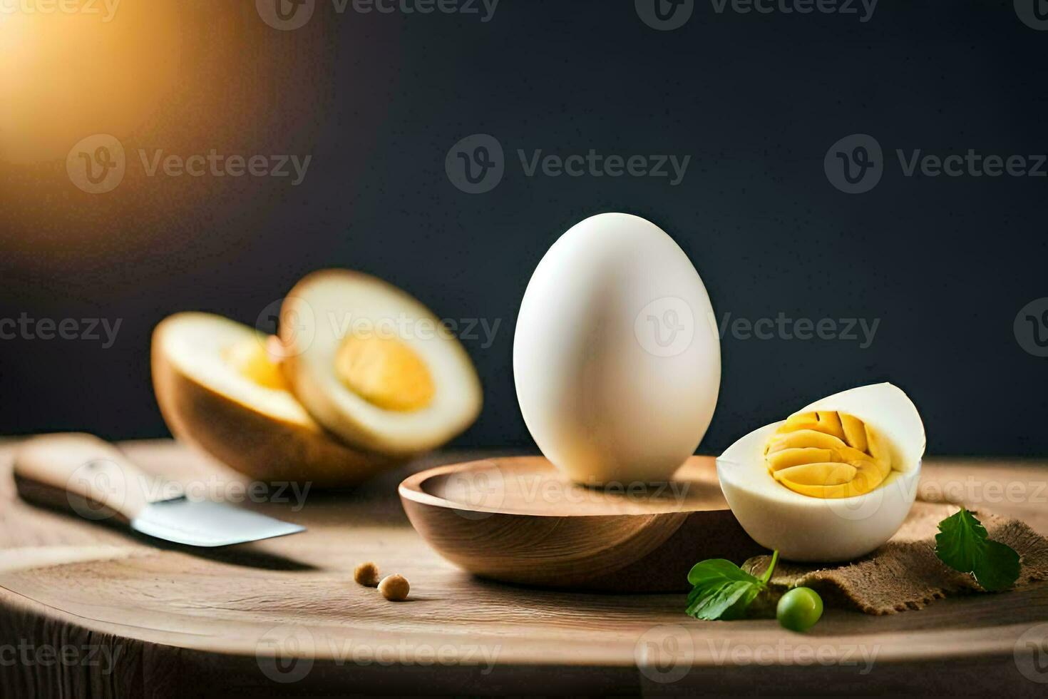 the benefits of eating boiled eggs. AI-Generated photo