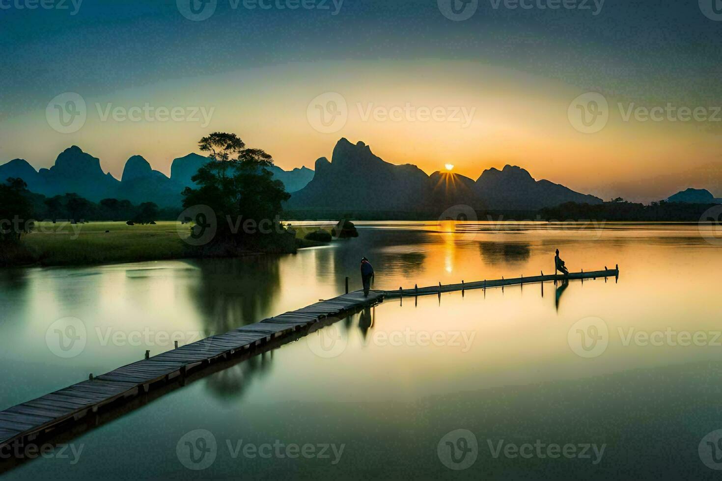 photo wallpaper the sky, mountains, water, the sky, the mountains, the water, the. AI-Generated