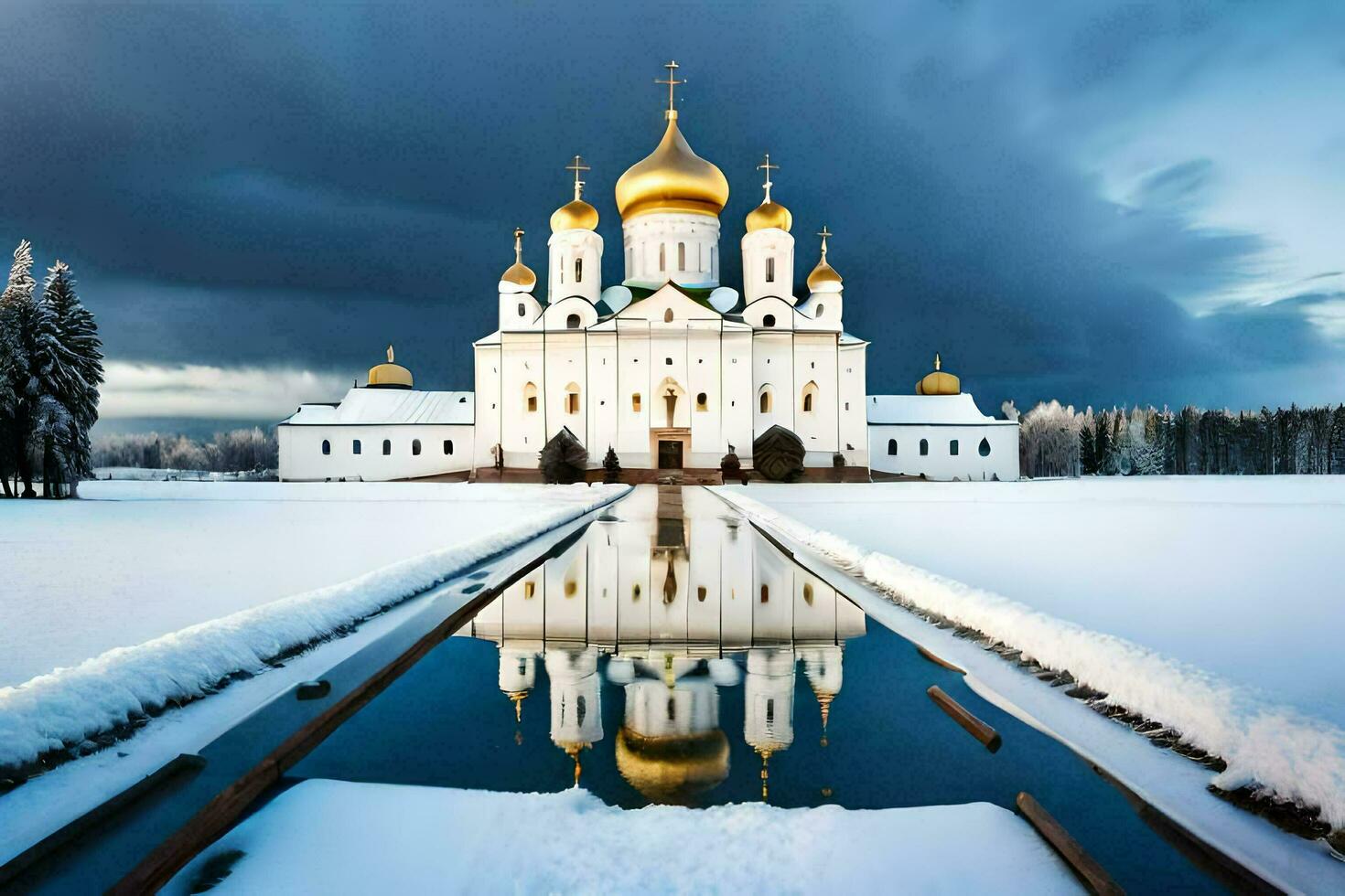 the cathedral of the christian faith in moscow. AI-Generated photo