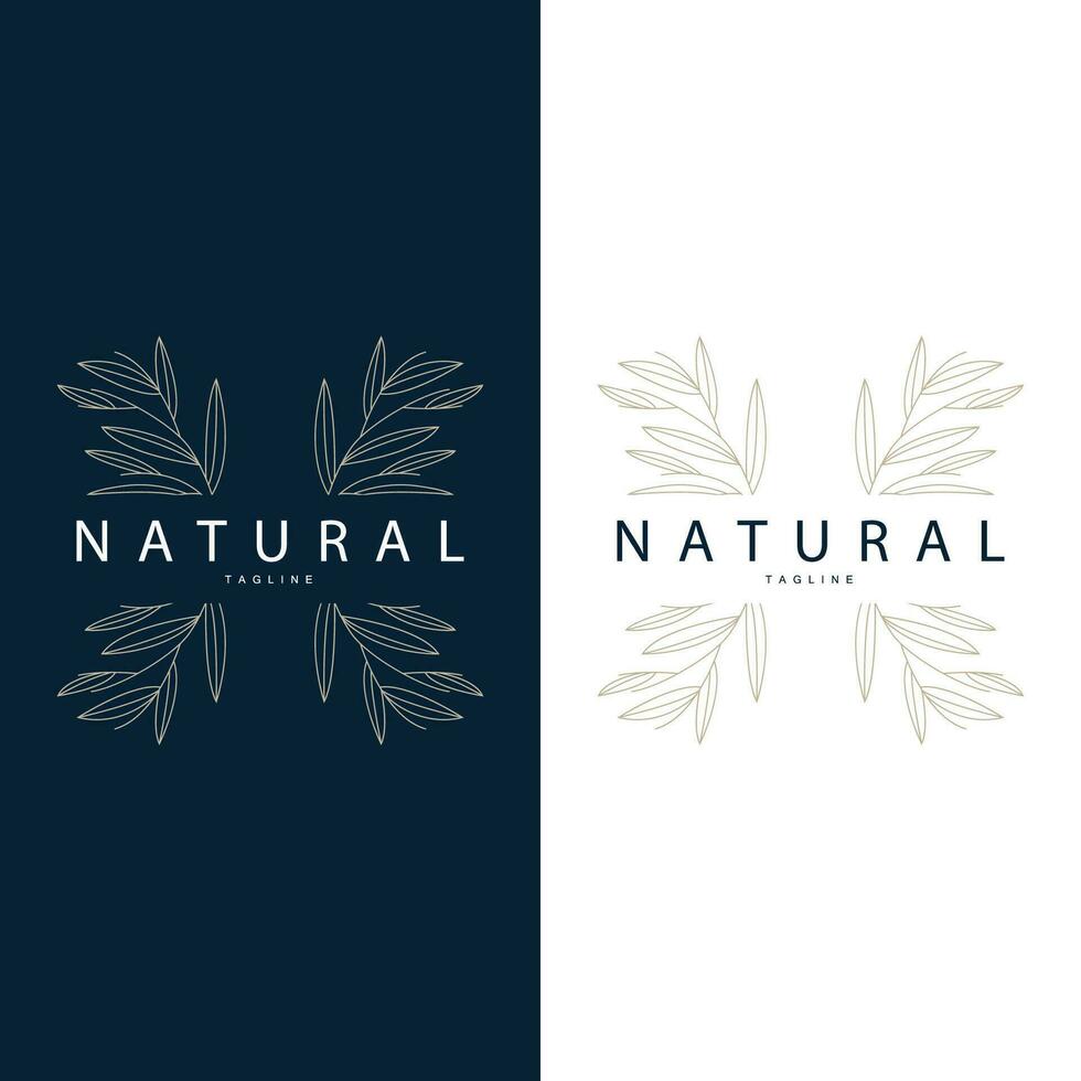 minimalista femenino botánico flor belleza línea planta logo, diseño vector ilustración