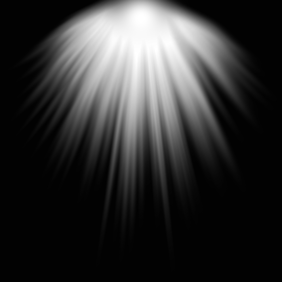 spotlight on scene with light beam psd