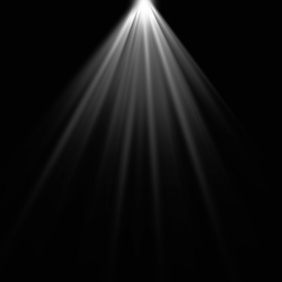 scene illumination effects with bright lighting of spotlight psd