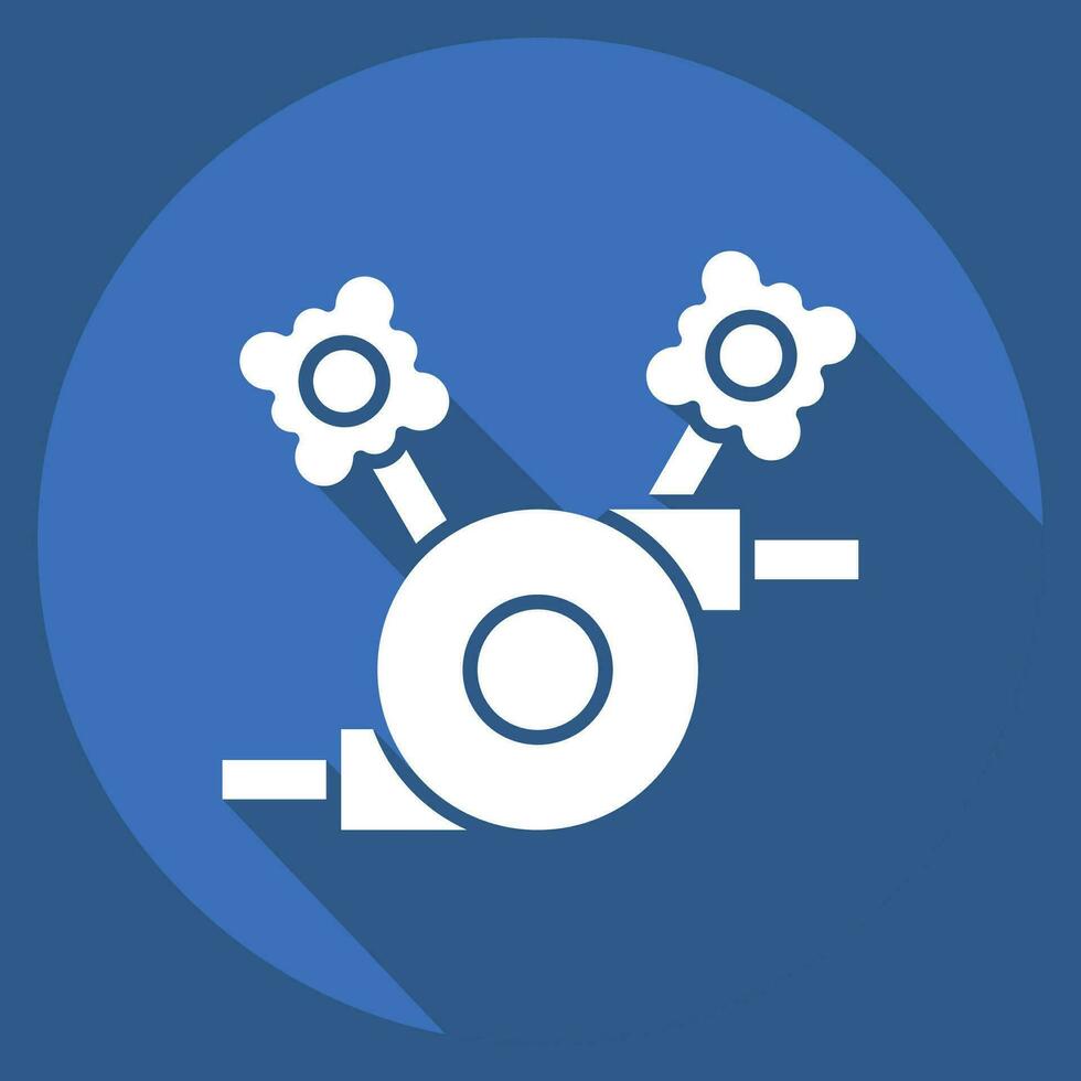 Icon Equipment 1. related to Welder Equipment symbol. long shadow style. simple design editable. simple illustration vector