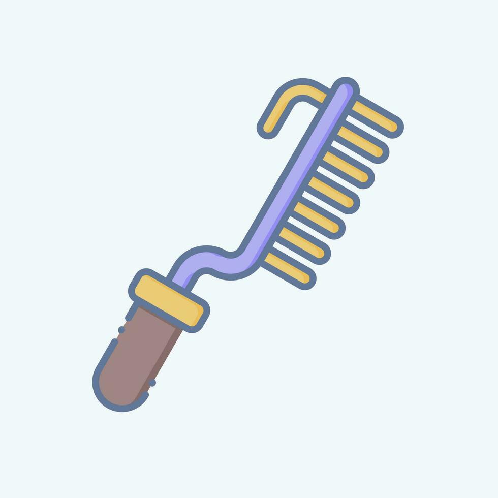 Icon Brush. related to Welder Equipment symbol. doodle style. simple design editable. simple illustration vector