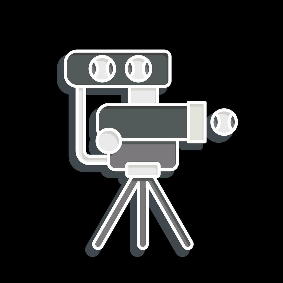 Icon Pitching Machines. related to Baseball symbol. glossy style. simple design editable. simple illustration vector