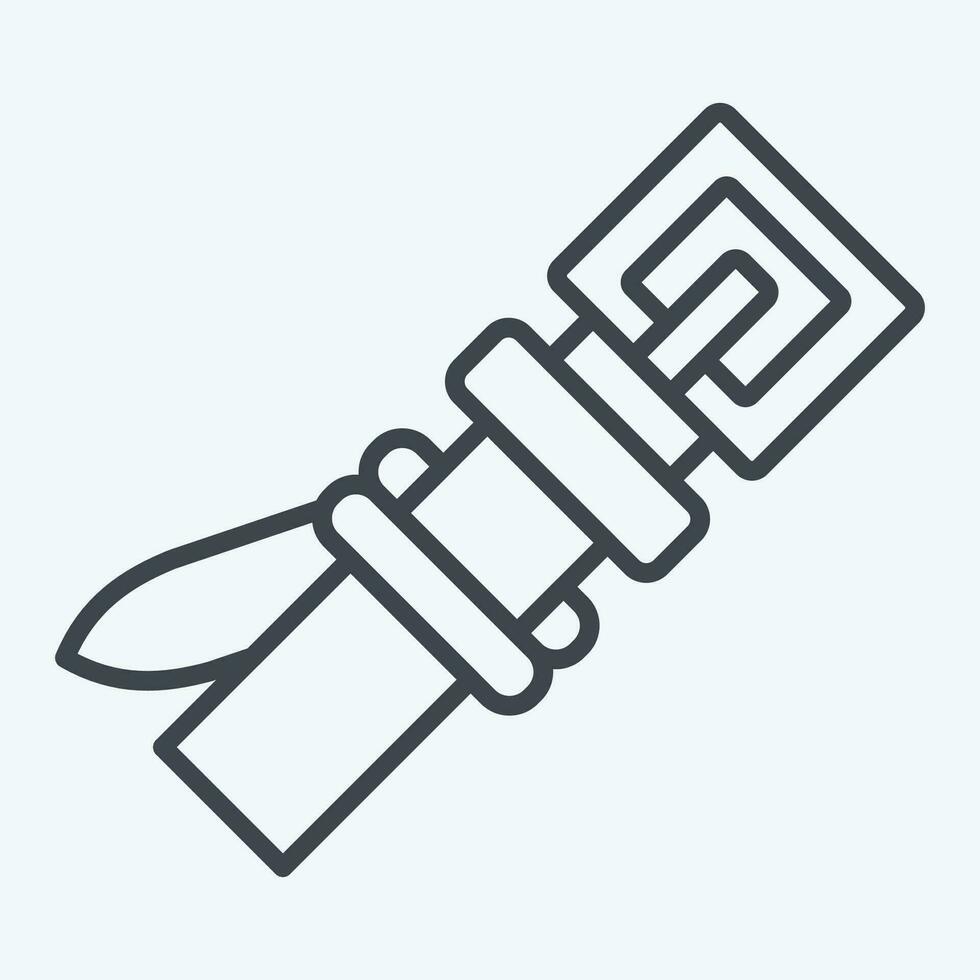Icon Baseball Belt. related to Baseball symbol. line style. simple design editable. simple illustration vector