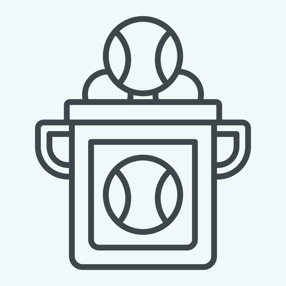 Icon Baseball Bucket. related to Baseball symbol. line style. simple design editable. simple illustration vector