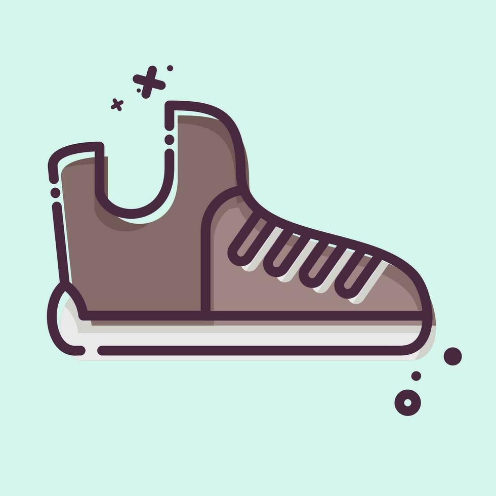 Icon Cleats. related to Baseball symbol. MBE style. simple design editable. simple illustration vector