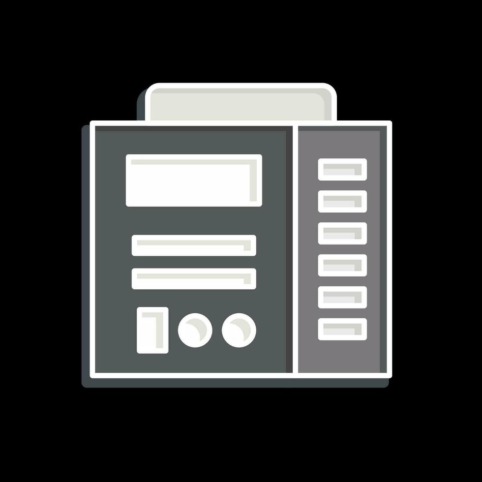 Icon Welding Machine. related to Welder Equipment symbol. glossy style. simple design editable. simple illustration vector