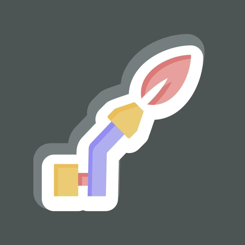 Sticker Gas Welding. related to Welder Equipment symbol. simple design editable. simple illustration vector