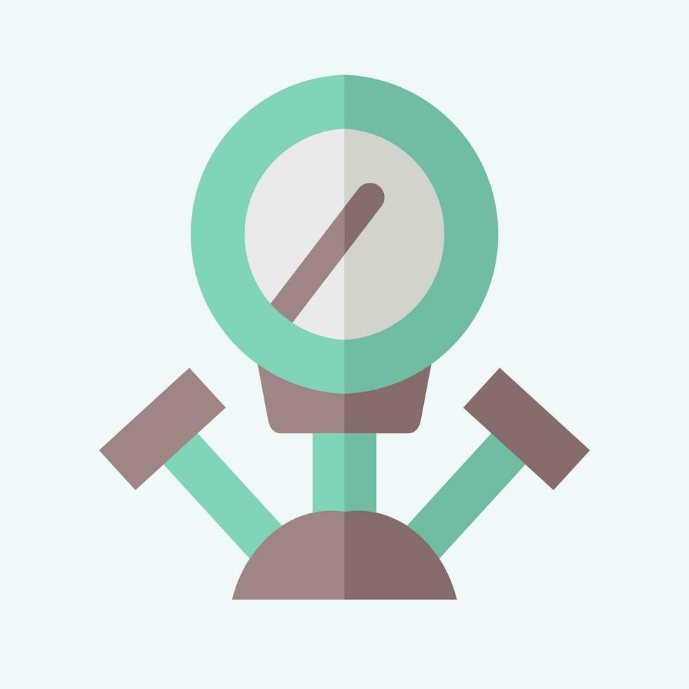 Icon Manometer. related to Welder Equipment symbol. flat style. simple design editable. simple illustration vector