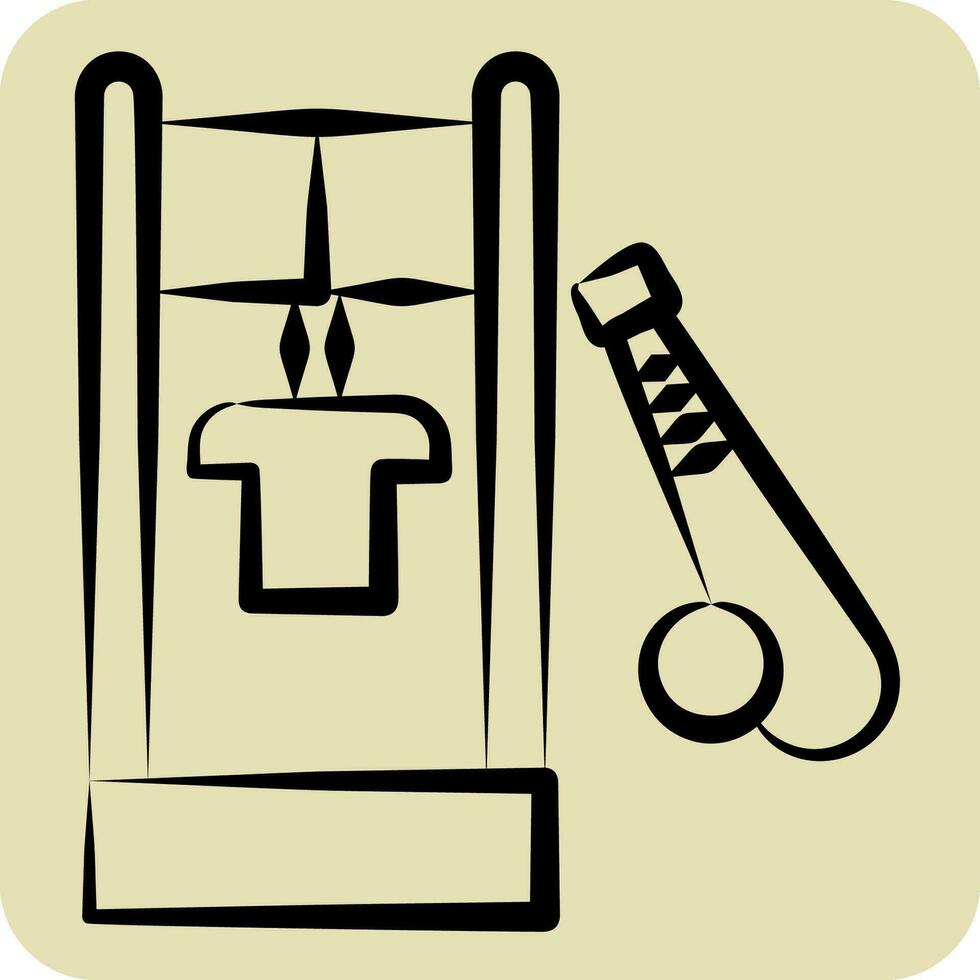 Icon Locker. related to Baseball symbol. hand drawn style. simple design editable. simple illustration vector