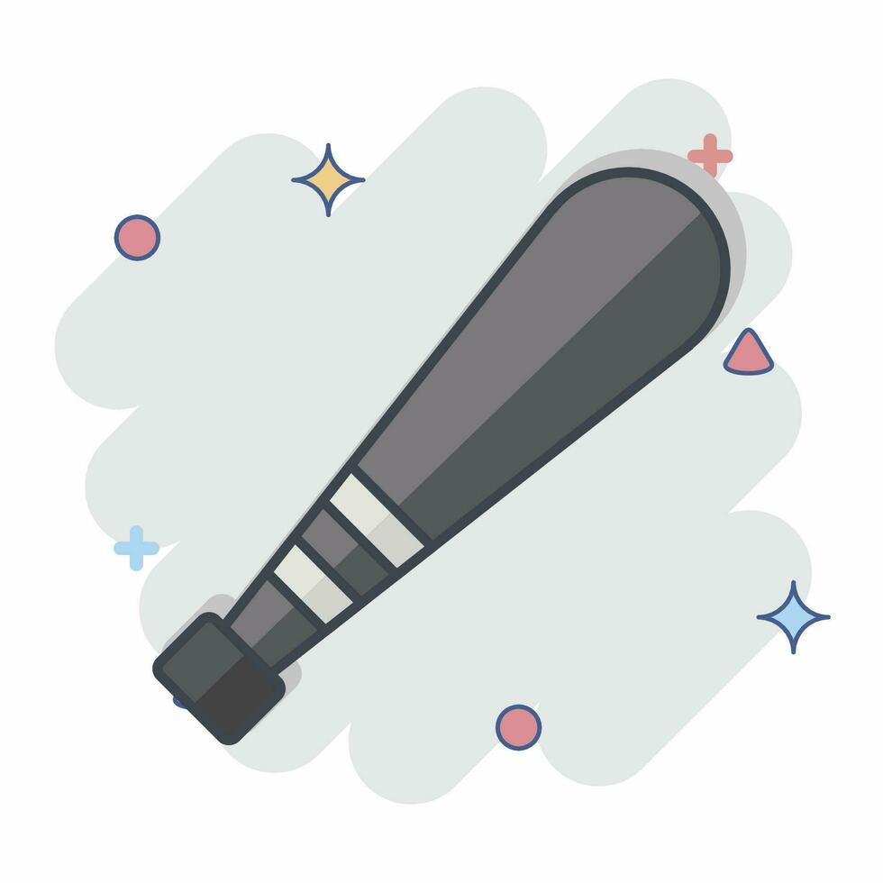 Icon Bat. related to Baseball symbol. comic style. simple design editable. simple illustration vector