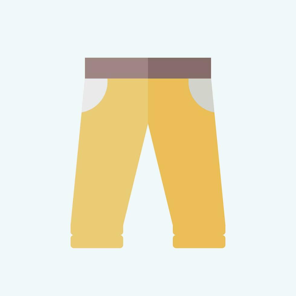 Icon Baseball Pants. related to Baseball symbol. flat style. simple design editable. simple illustration vector
