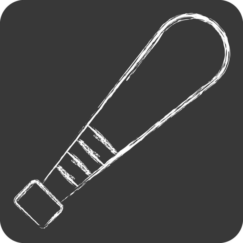Icon Bat. related to Baseball symbol. chalk Style. simple design editable. simple illustration vector