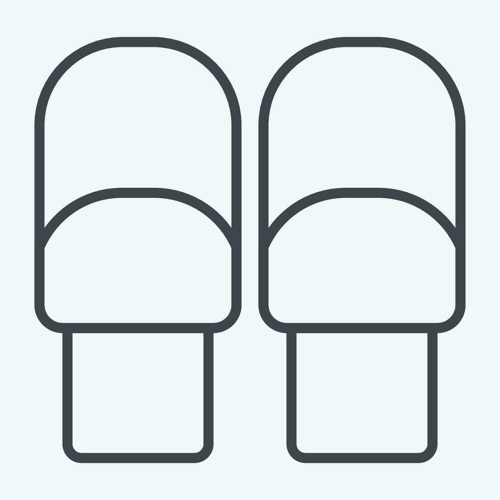 Icon Roll. related to Breakfast symbol. line style. simple design editable. simple illustration vector