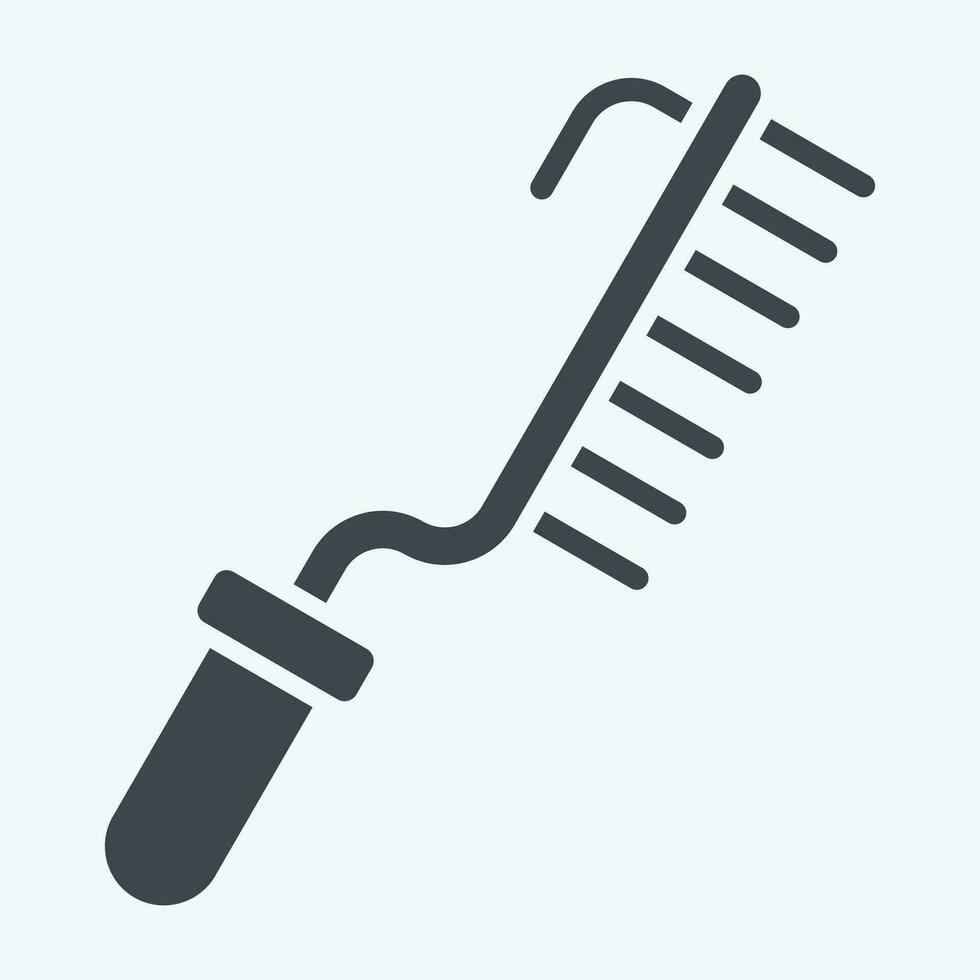Icon Brush. related to Welder Equipment symbol. glyph style. simple design editable. simple illustration vector