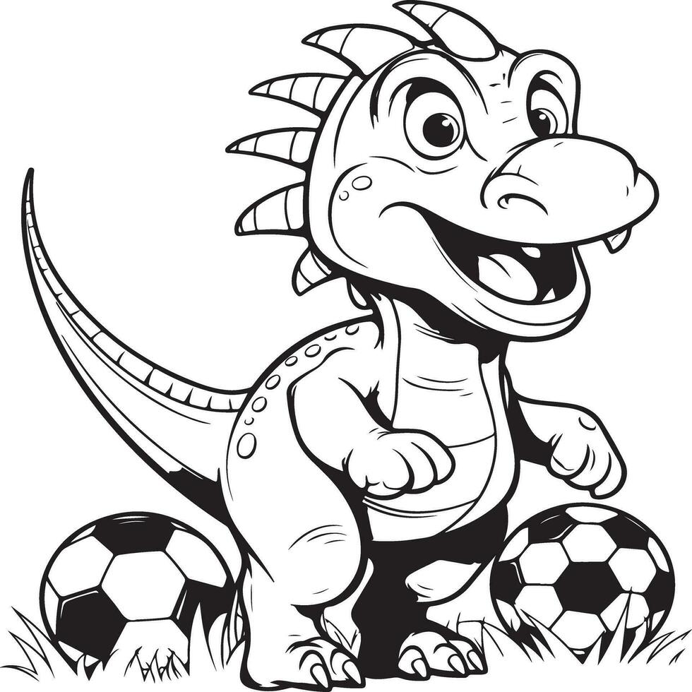 juguetón parasaurolophus jugando fútbol americano vector