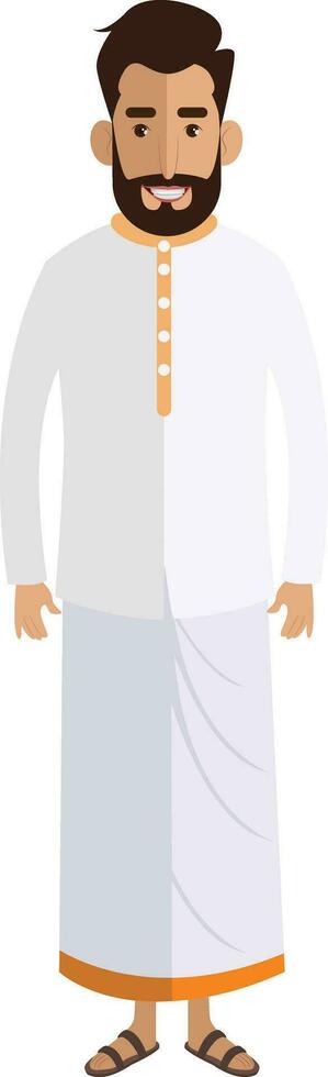 sur indio personaje diseño blanco paño sur hombre vector