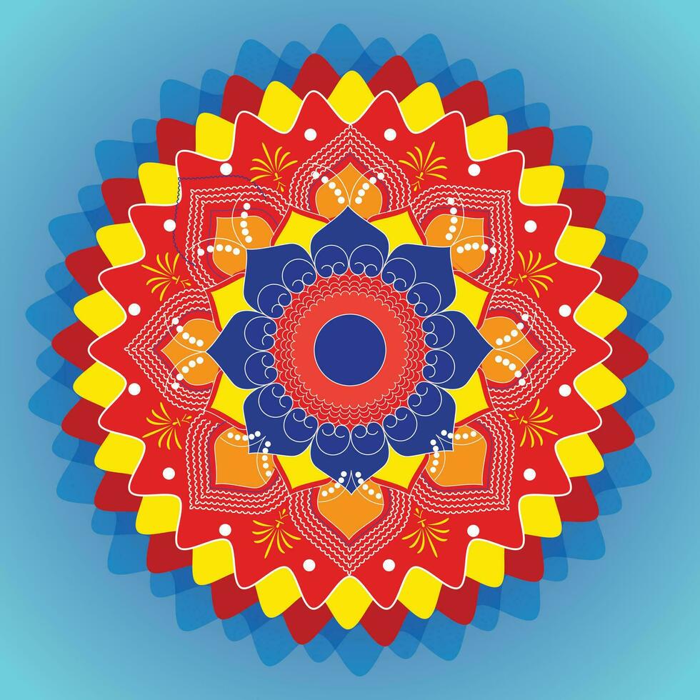 Abstract background, Traditional Colorful Mandala vector