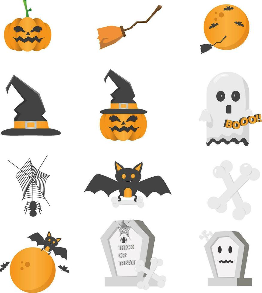 vector grapich Halloween pack illustration