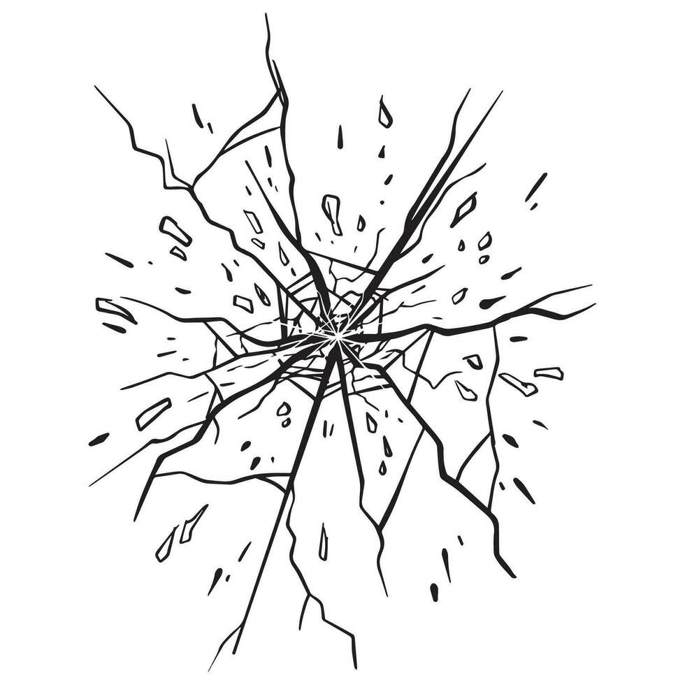 damaged  glass ,good for graphic resources, printable art, suitable for design resources, logo, template designs, and more. vector
