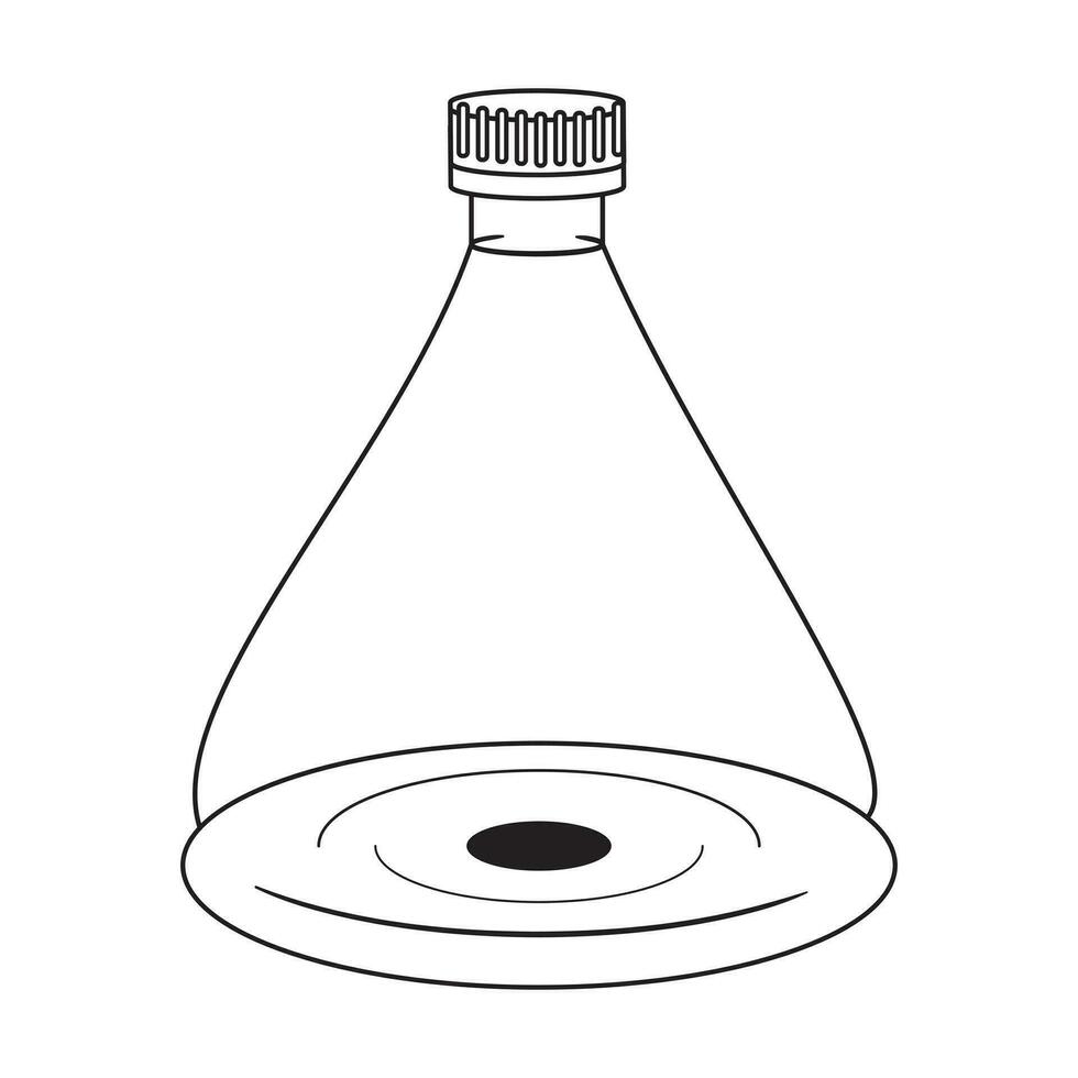 Chemistry flask icon. Science technology. flat design for chemistry, laboratory, science, biotechnology concepts. vector