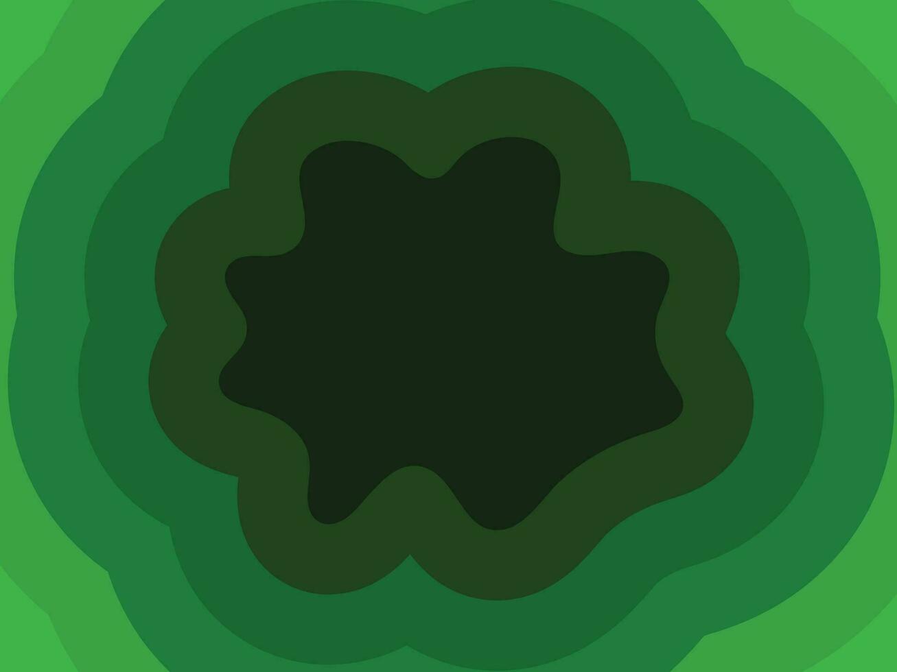 Abstract Rounded Green 3D Background vector