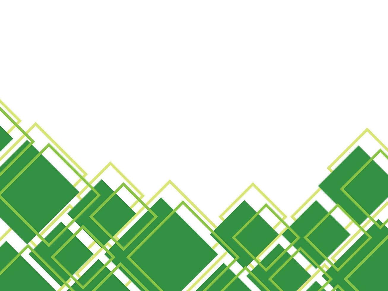 Abstract Green Rectangle Background vector