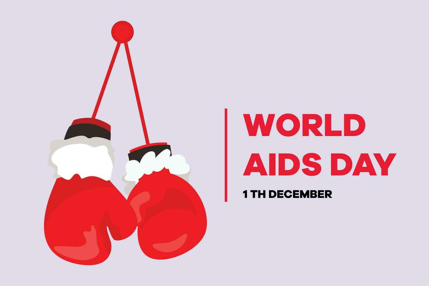 World AIDS Day concept. Aids Awareness icon design for poster, banner, t-shirt. Colored flat vector illustration isolated.