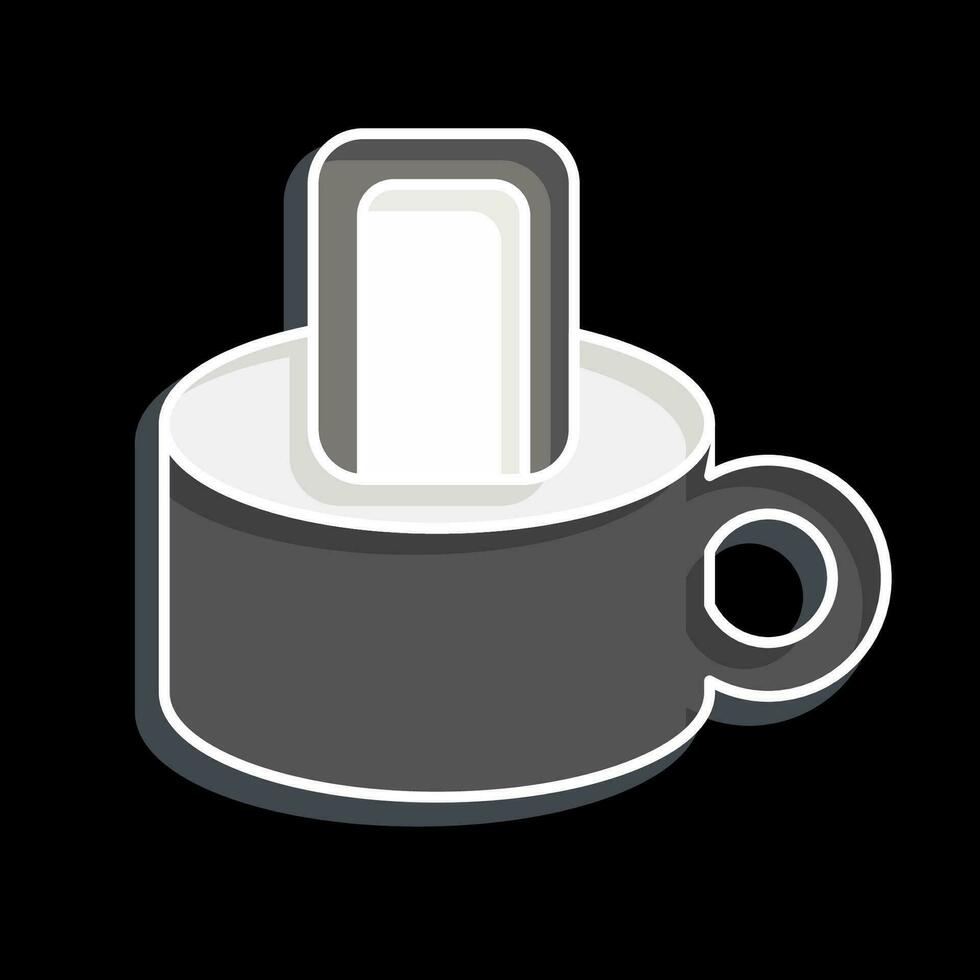 Icon Pottage. related to Breakfast symbol. glossy style. simple design editable. simple illustration vector