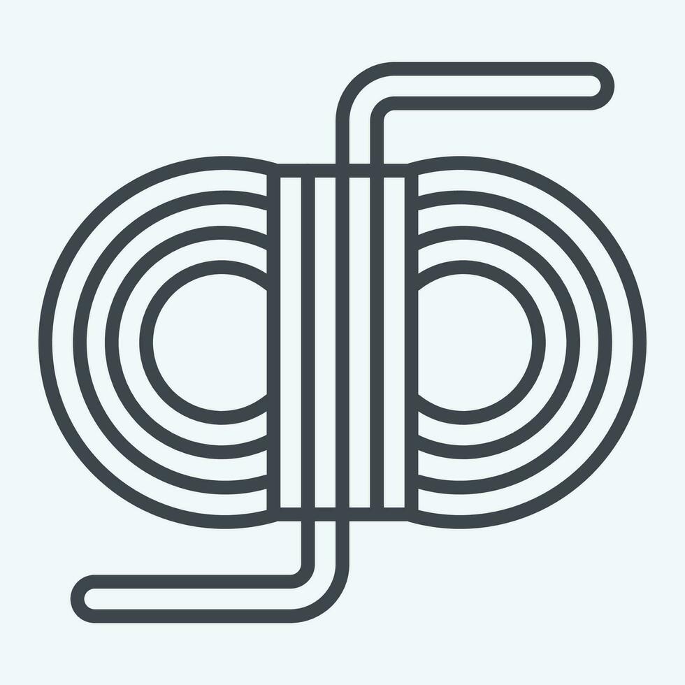 Icon Replacement Laces. related to Baseball symbol. line style. simple design editable. simple illustration vector