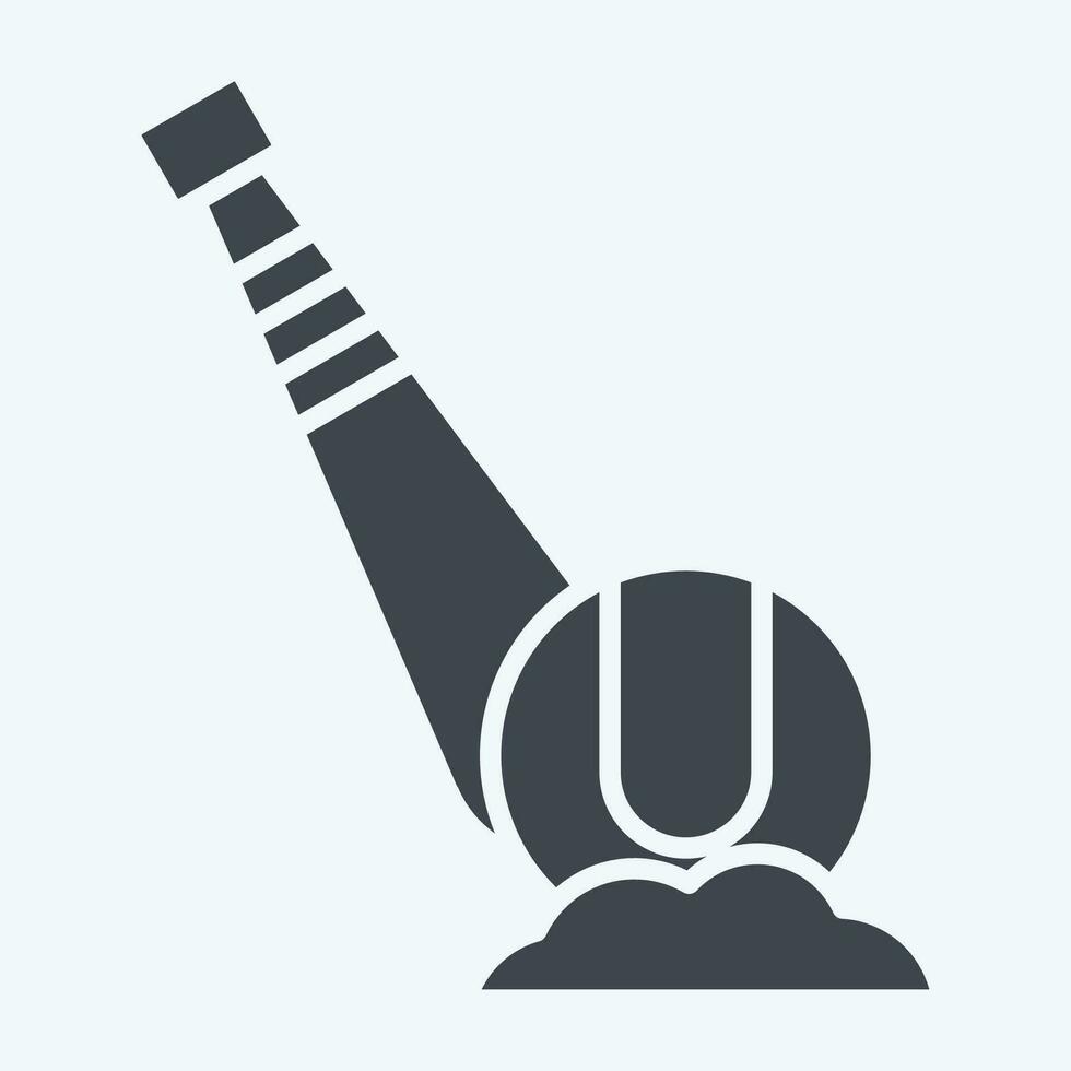 Icon Baseball. related to Baseball symbol. glyph style. simple design editable. simple illustration vector
