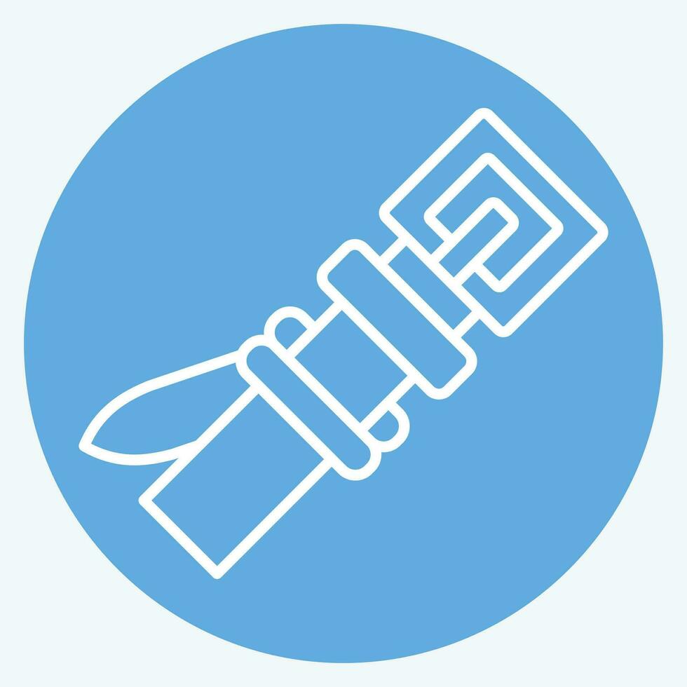 Icon Baseball Belt. related to Baseball symbol. blue eyes style. simple design editable. simple illustration vector