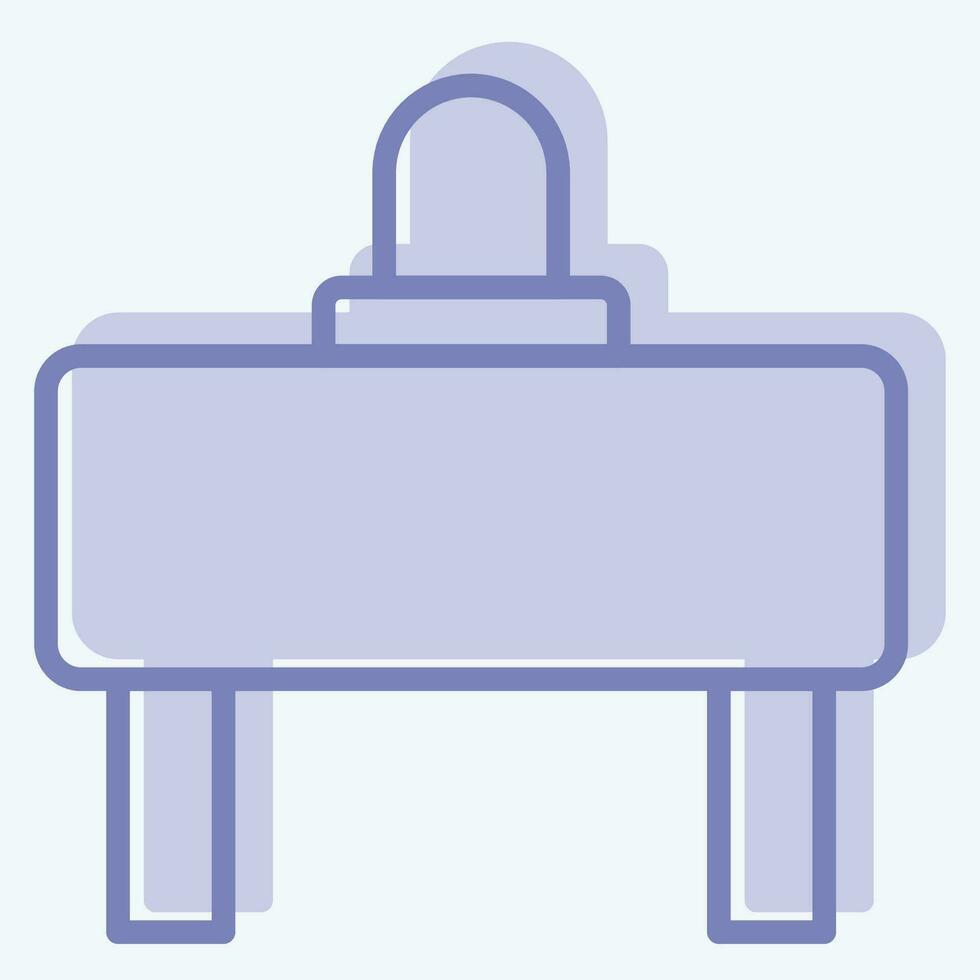 Icon Barrier. related to Road Sign symbol. two tone style. simple design editable. simple illustration vector