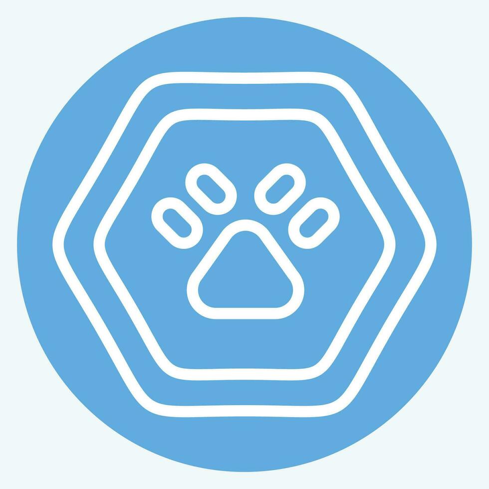 Icon Wild Life. related to Road Sign symbol. blue eyes style. simple design editable. simple illustration vector