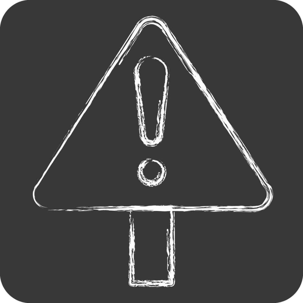 Icon Road Work. related to Road Sign symbol. chalk Style. simple design editable. simple illustration vector