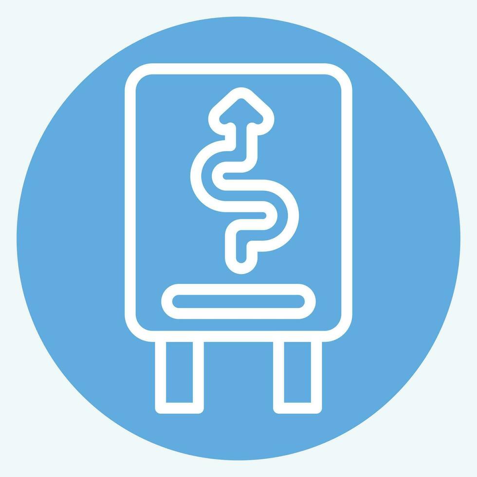 Icon Reduce. related to Road Sign symbol. blue eyes style. simple design editable. simple illustration vector