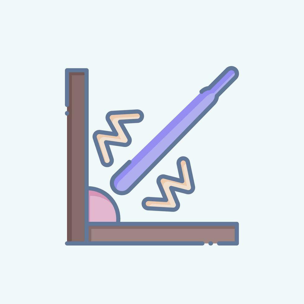 Icon Corner Welding. related to Welder Equipment symbol. doodle style. simple design editable. simple illustration vector