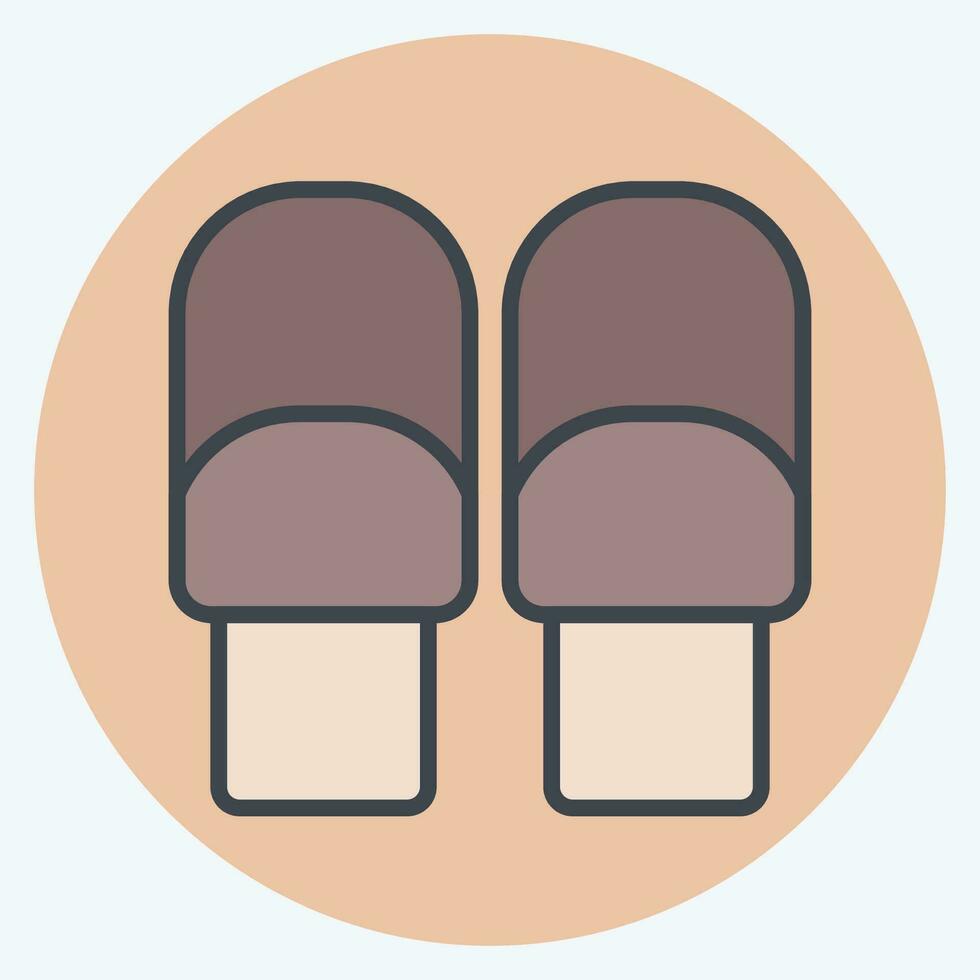 Icon Roll. related to Breakfast symbol. color mate style. simple design editable. simple illustration vector