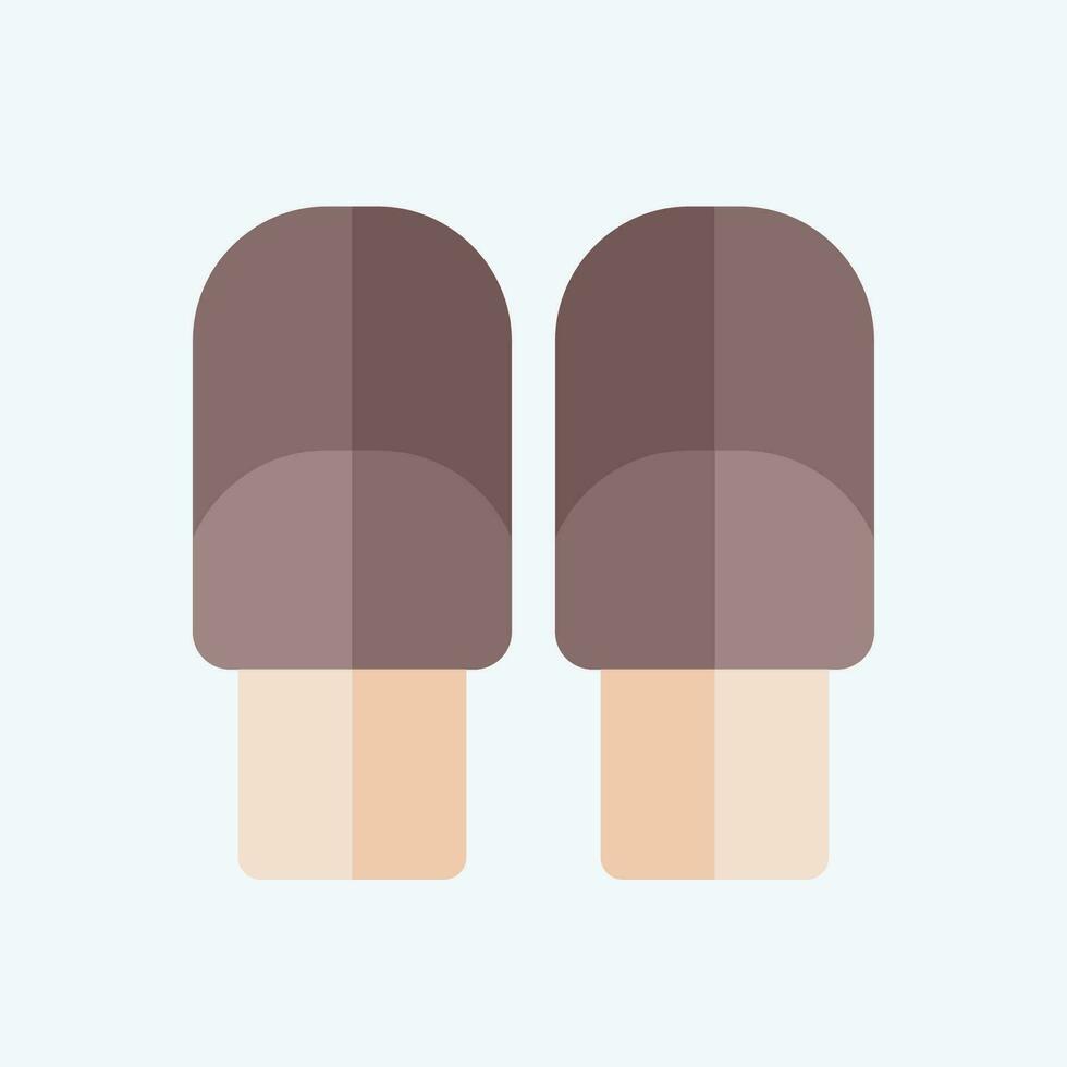 Icon Roll. related to Breakfast symbol. flat style. simple design editable. simple illustration vector
