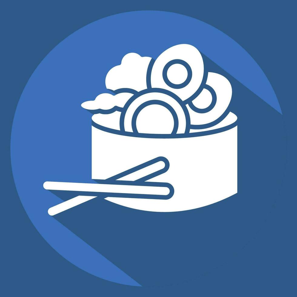 Icon Salad. related to Breakfast symbol. long shadow style. simple design editable. simple illustration vector