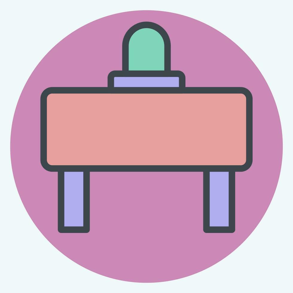Icon Barrier. related to Road Sign symbol. color mate style. simple design editable. simple illustration vector