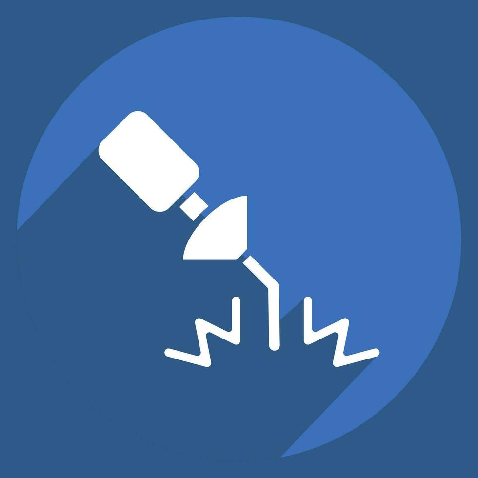 Icon Equipment 2. related to Welder Equipment symbol. long shadow style. simple design editable. simple illustration vector