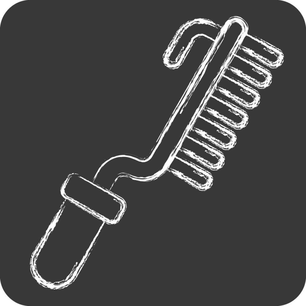 Icon Brush. related to Welder Equipment symbol. chalk Style. simple design editable. simple illustration vector