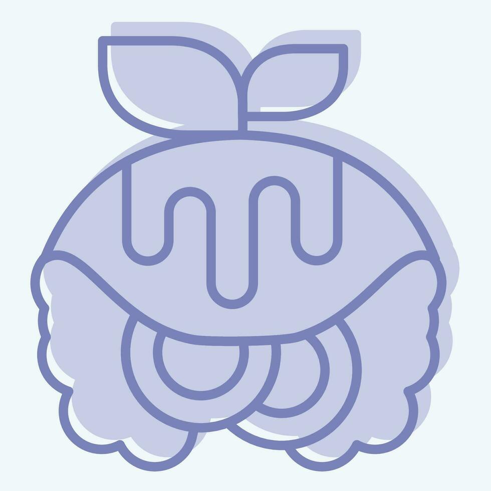 Icon Omelette. related to Breakfast symbol. two tone style. simple design editable. simple illustration vector