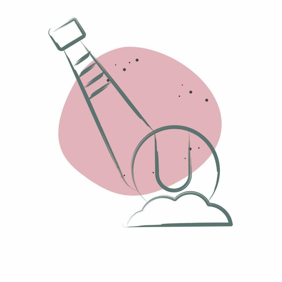 Icon Baseball. related to Baseball symbol. Color Spot Style. simple design editable. simple illustration vector
