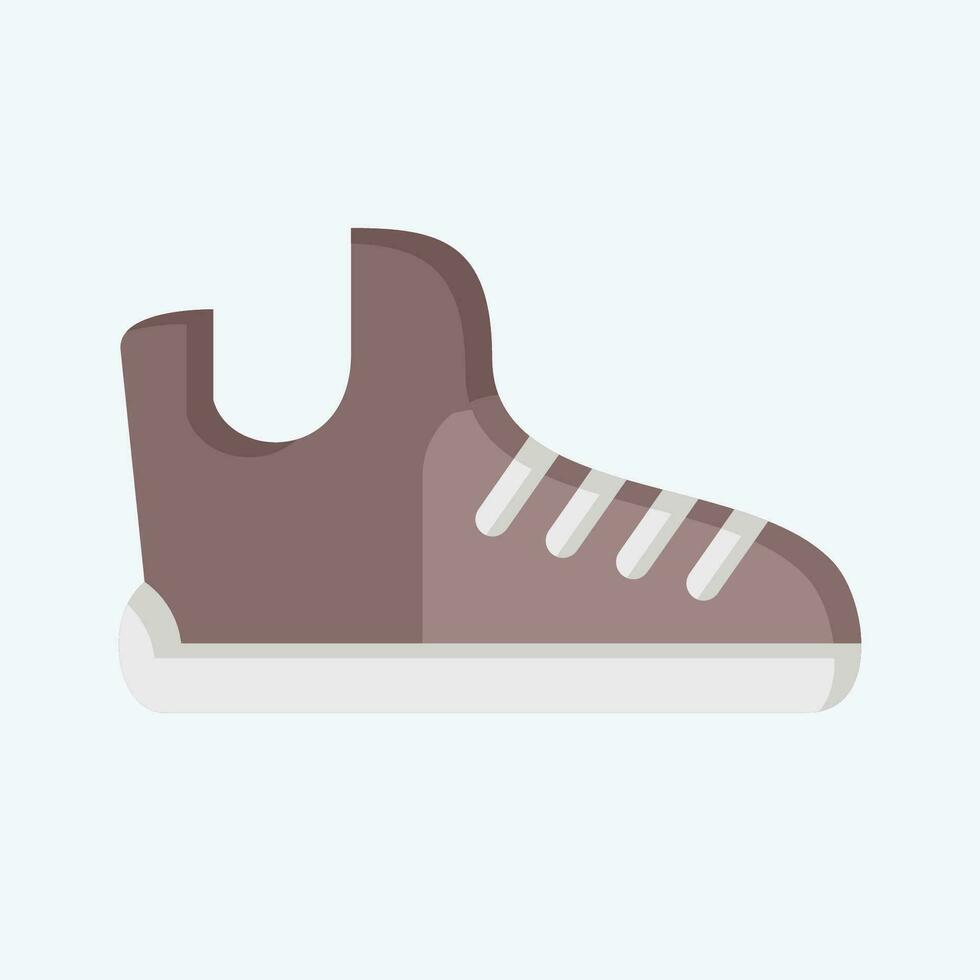 Icon Cleats. related to Baseball symbol. flat style. simple design editable. simple illustration vector