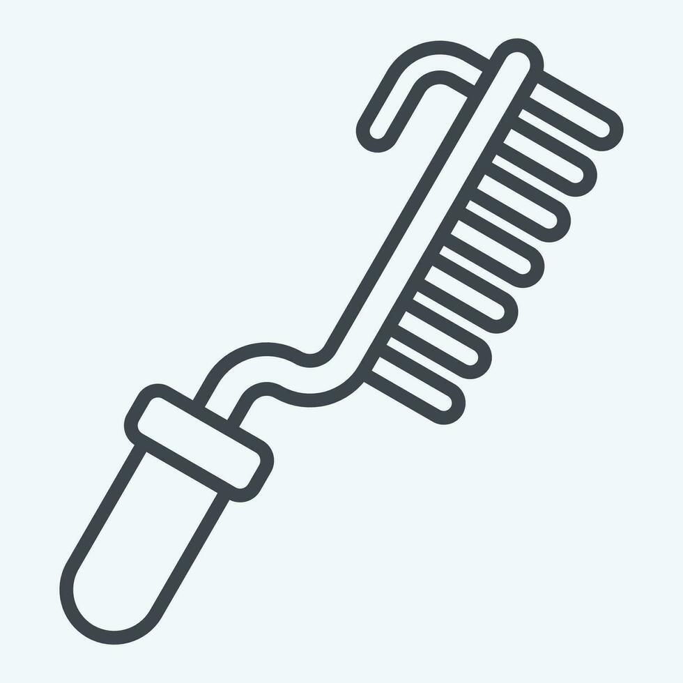 Icon Brush. related to Welder Equipment symbol. line style. simple design editable. simple illustration vector